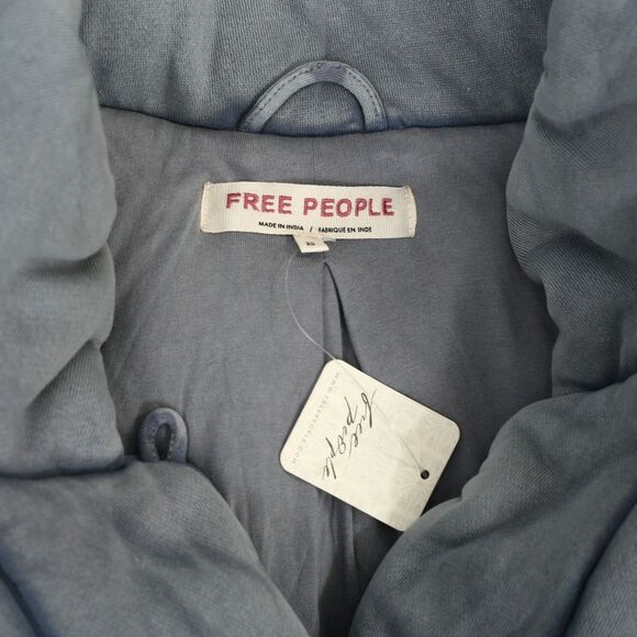 Free People Roll With Us Puffer Vest Jacket Top Quilted Oversized XS NWT 284123 - Picture 6 of 6